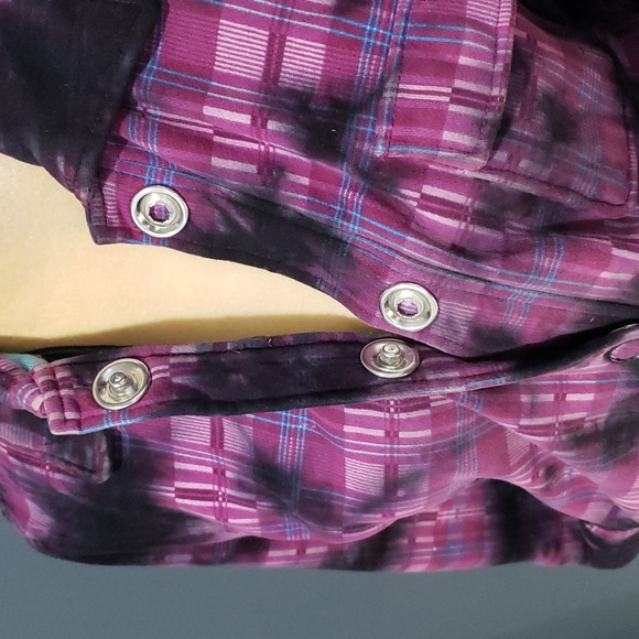 Vintage Roxy Logo Tie Dye Design Jacket Sz Medium - Picture 3 of 11